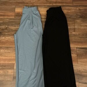 HALARA Wide Leg Pants in Blue and Black